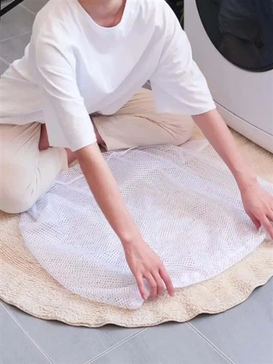 Dawb Tsis yog -Woven Laundry Bag